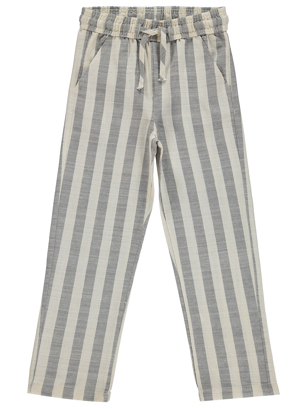 Civil Boys Kendinden Çizgili 6-9 Yaş Pantolon - Gri
