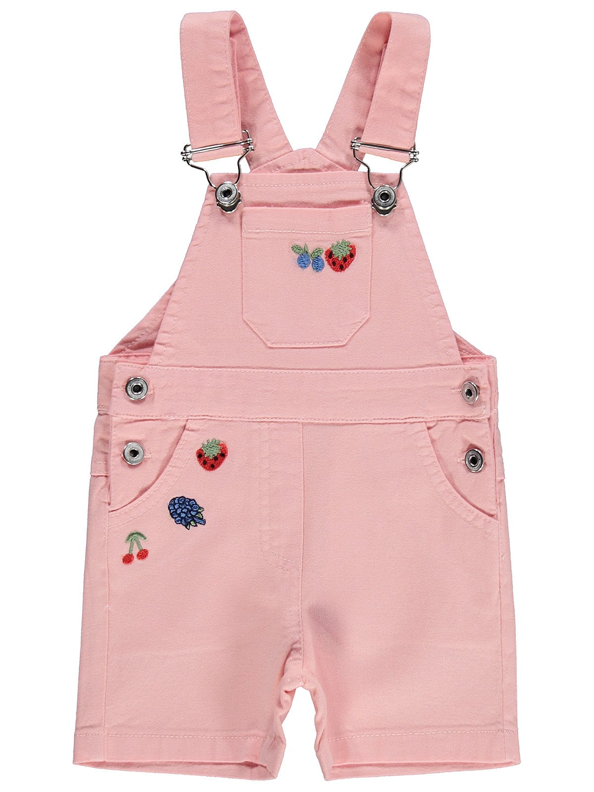 Civil Baby Meyve Nakışlı Denim 6-18 Ay Slopet - Pembe