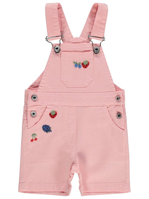 Civil Baby Meyve Nakışlı Denim 6-18 Ay Slopet - Pembe