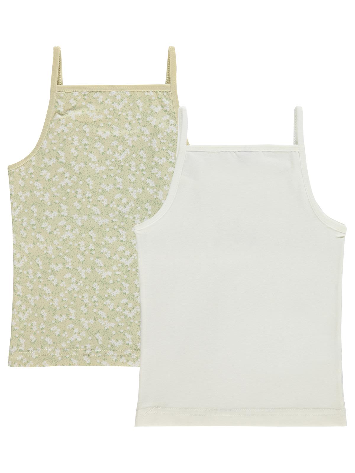 Civil Girls Fiyonk Aksesuarlı Çiçek 2-10 Yaş Kız Çocuk 2'li Atlet