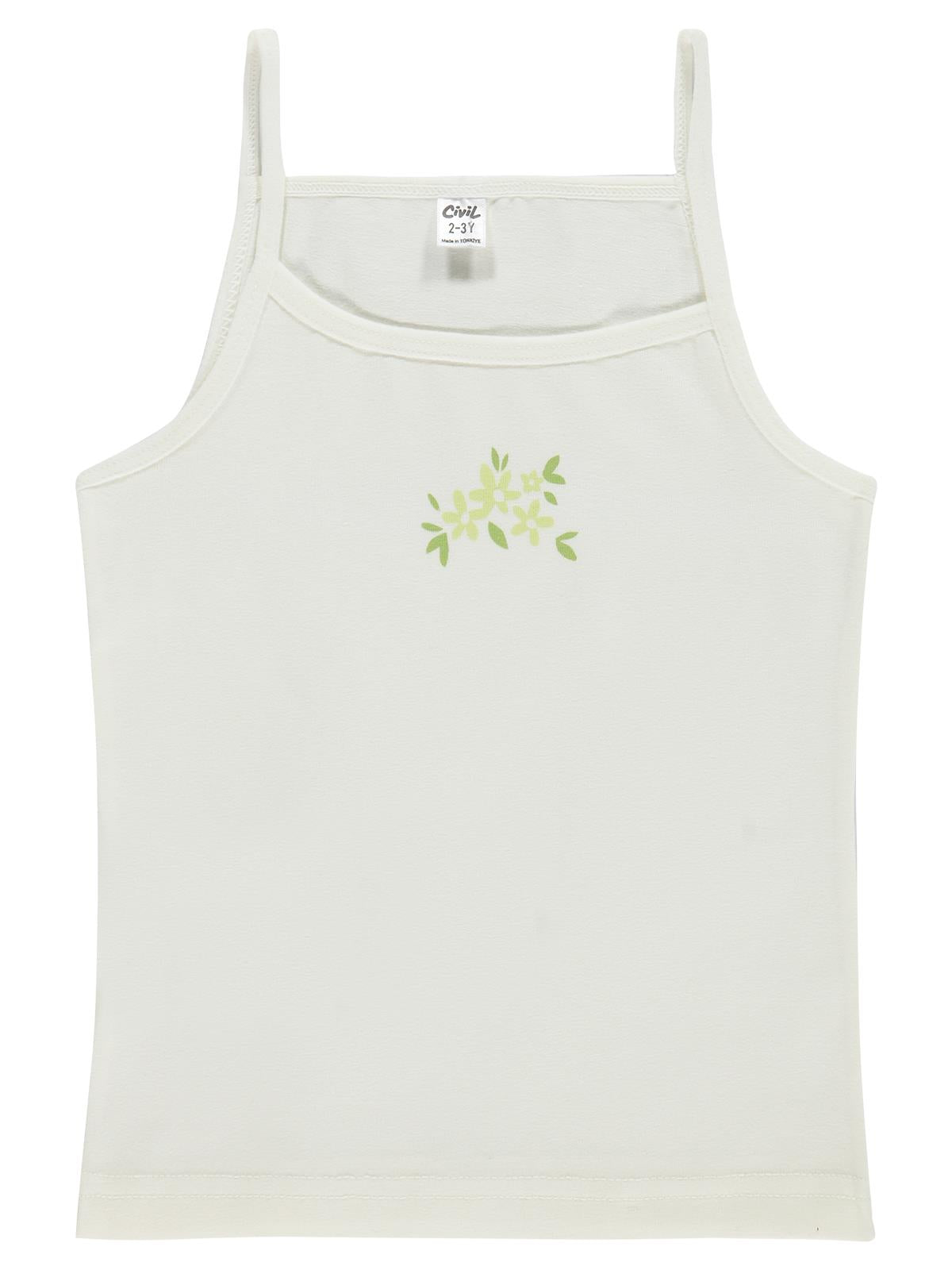 Civil Girls Fiyonk Aksesuarlı Çiçek 2-10 Yaş Kız Çocuk 2'li Atlet