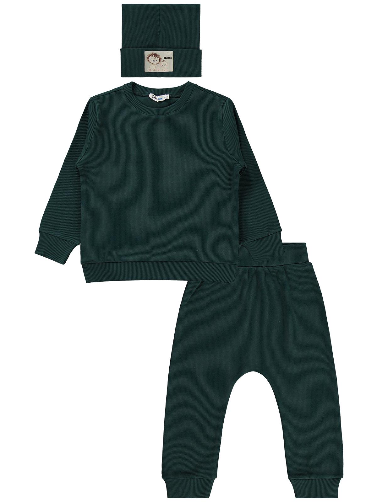 Civil Boys Bereli 3'lü 2-5 Yaş Takım - Yeşil