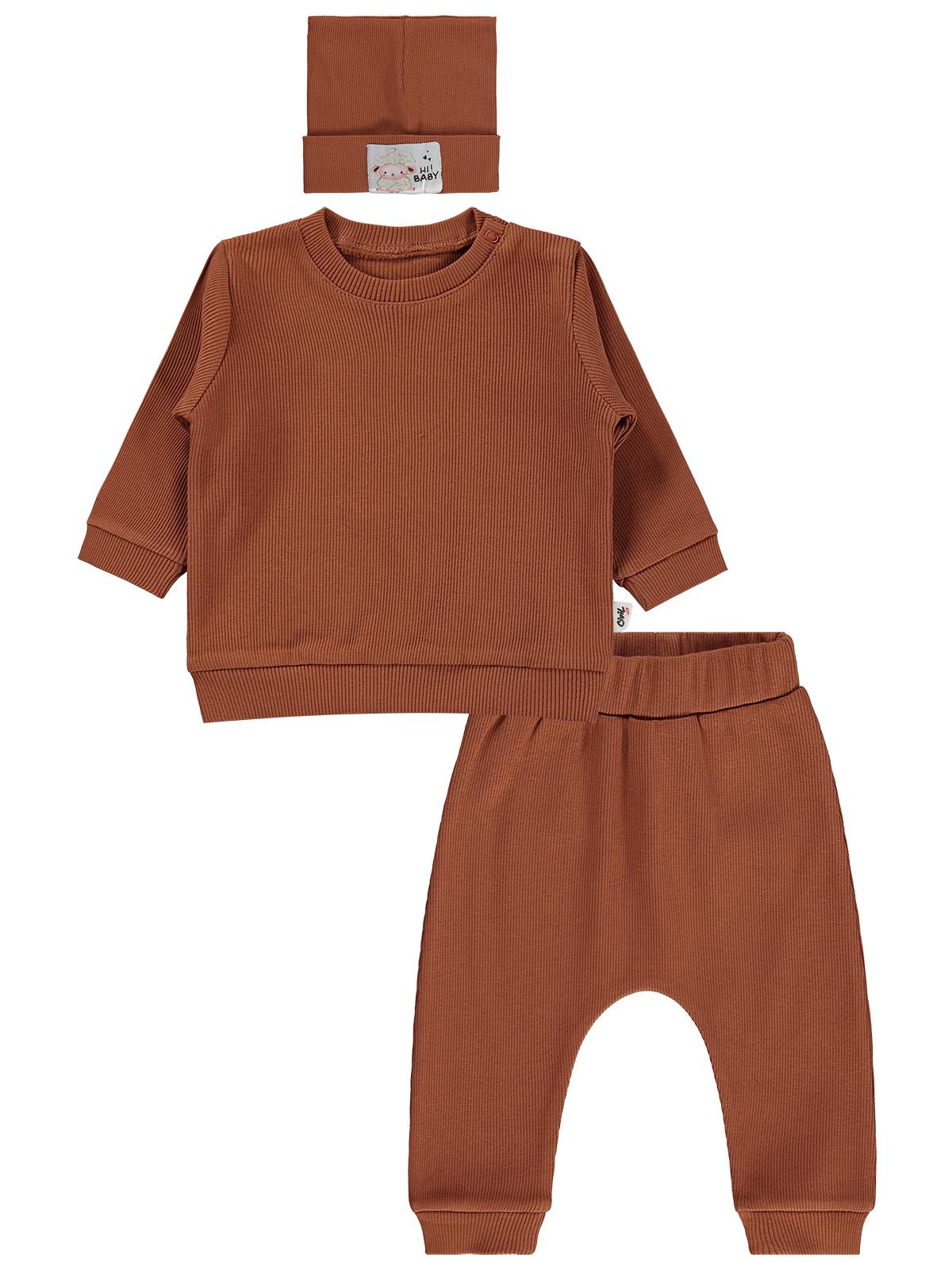 Civil Baby Bereli 3'lü 6-18 Ay Takım - Turuncu