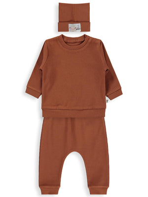 Civil Baby Bereli 3'lü 6-18 Ay Takım - Turuncu