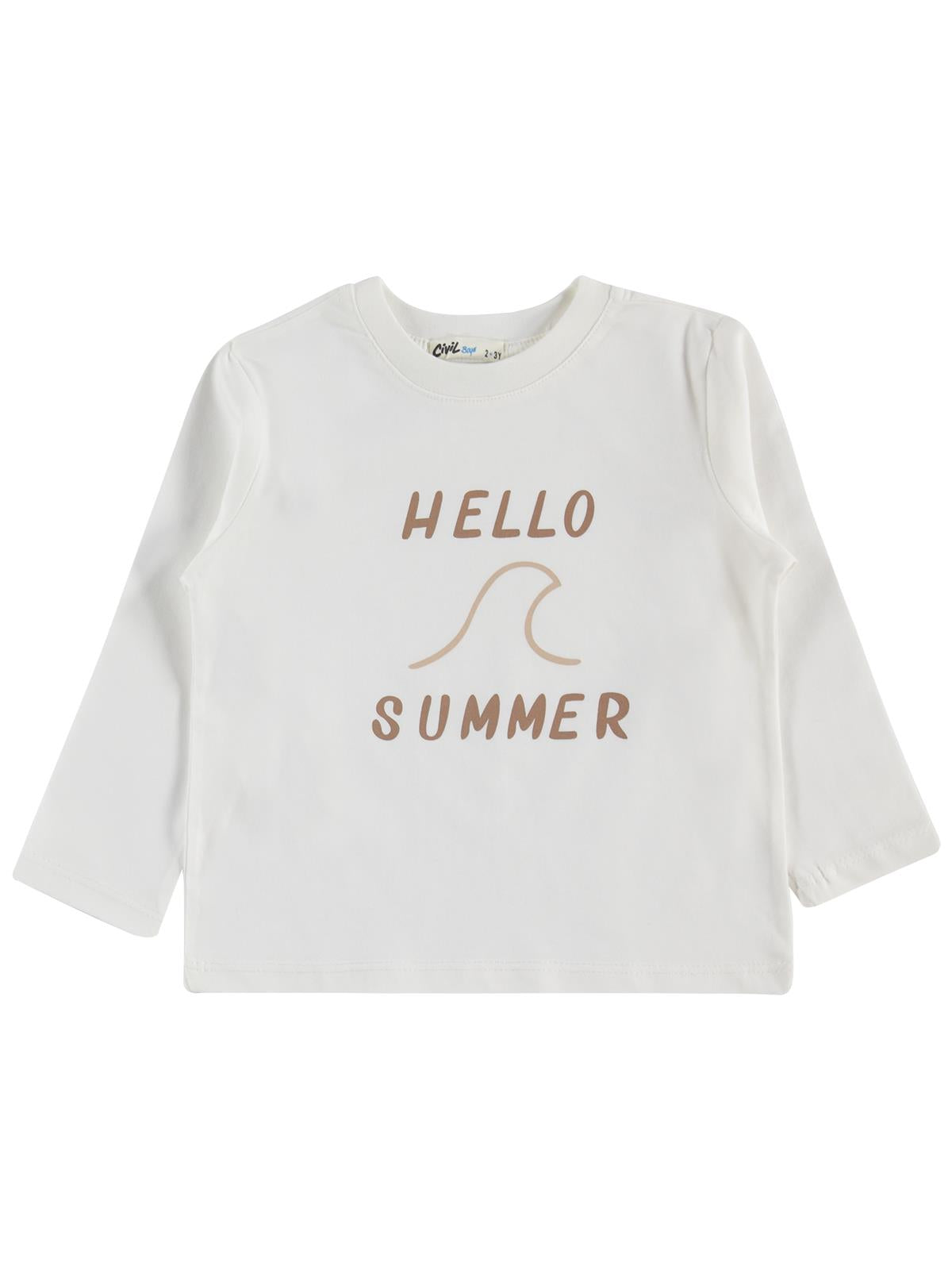 Civil Boys Kot Pantolonlu 3'lü 2-5 Yaş Takım - Kahve