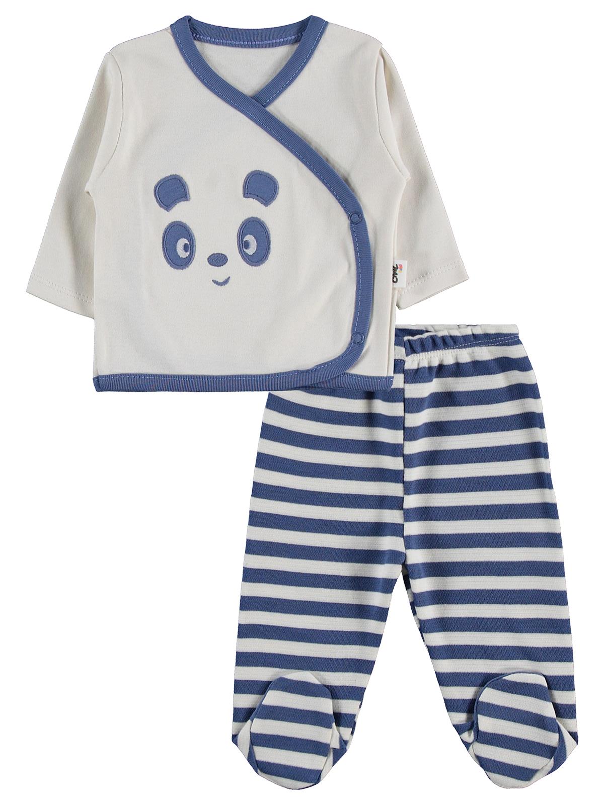 Civil Baby Erkek Bebek Pandalı 10'lu 0-24 Ay Zıbın Setleri - Lacivert