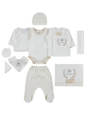 Civil Baby Prens 10'lu 0-24 Ay Zıbın Setleri - Kahverengi