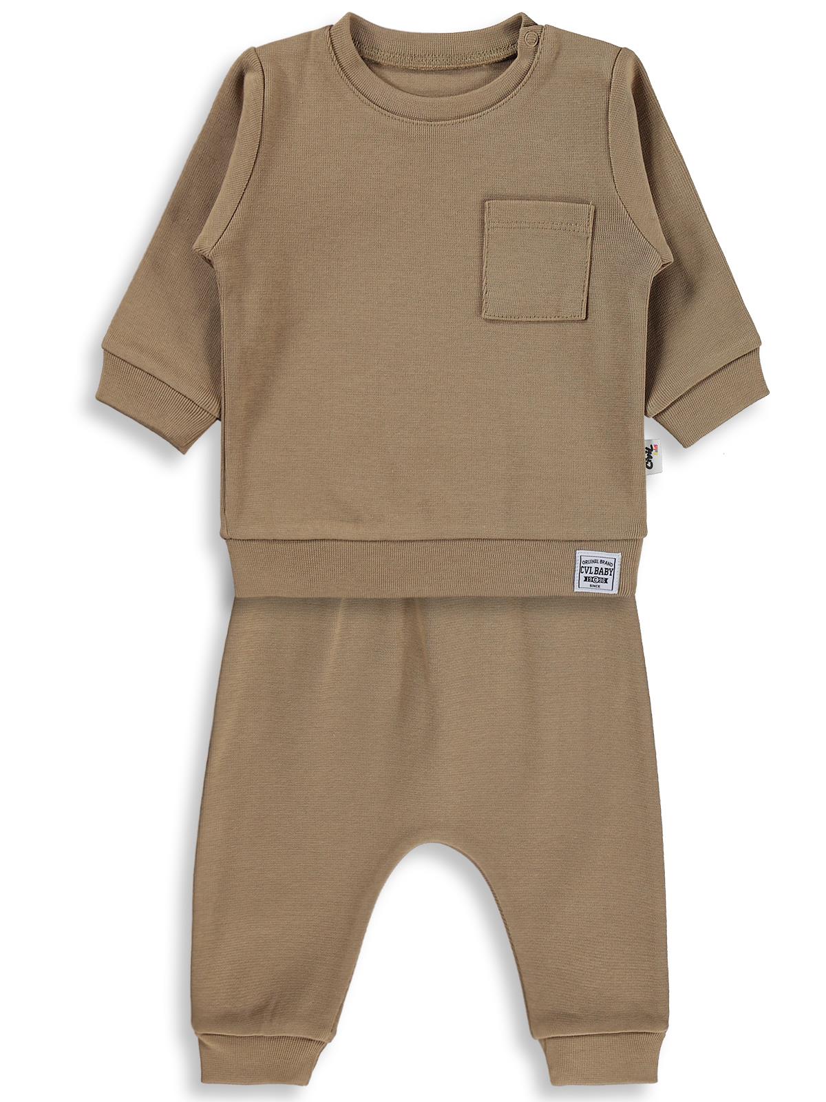 Civil Baby Süs Etiketli 2'Li Takım 6-18 Ay Takım - Kahverengi