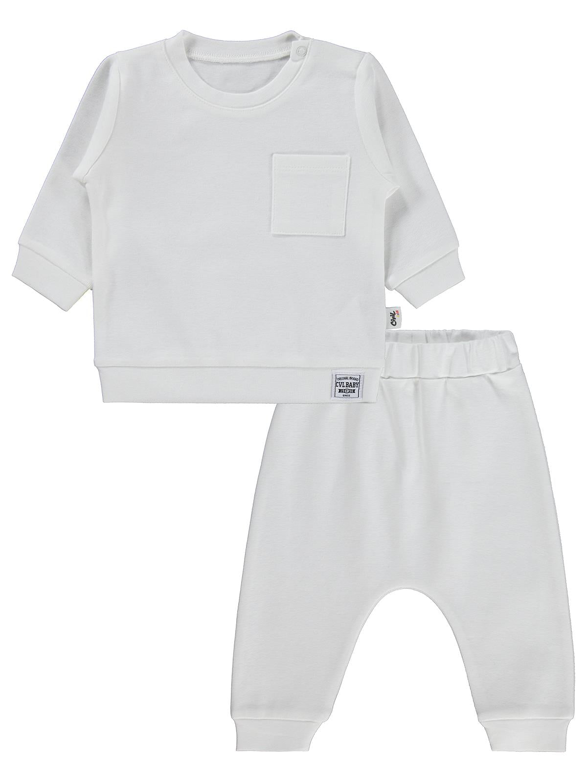 Civil Baby Süs Etiketli 2'Li Takım 6-18 Ay Takım - Ekru
