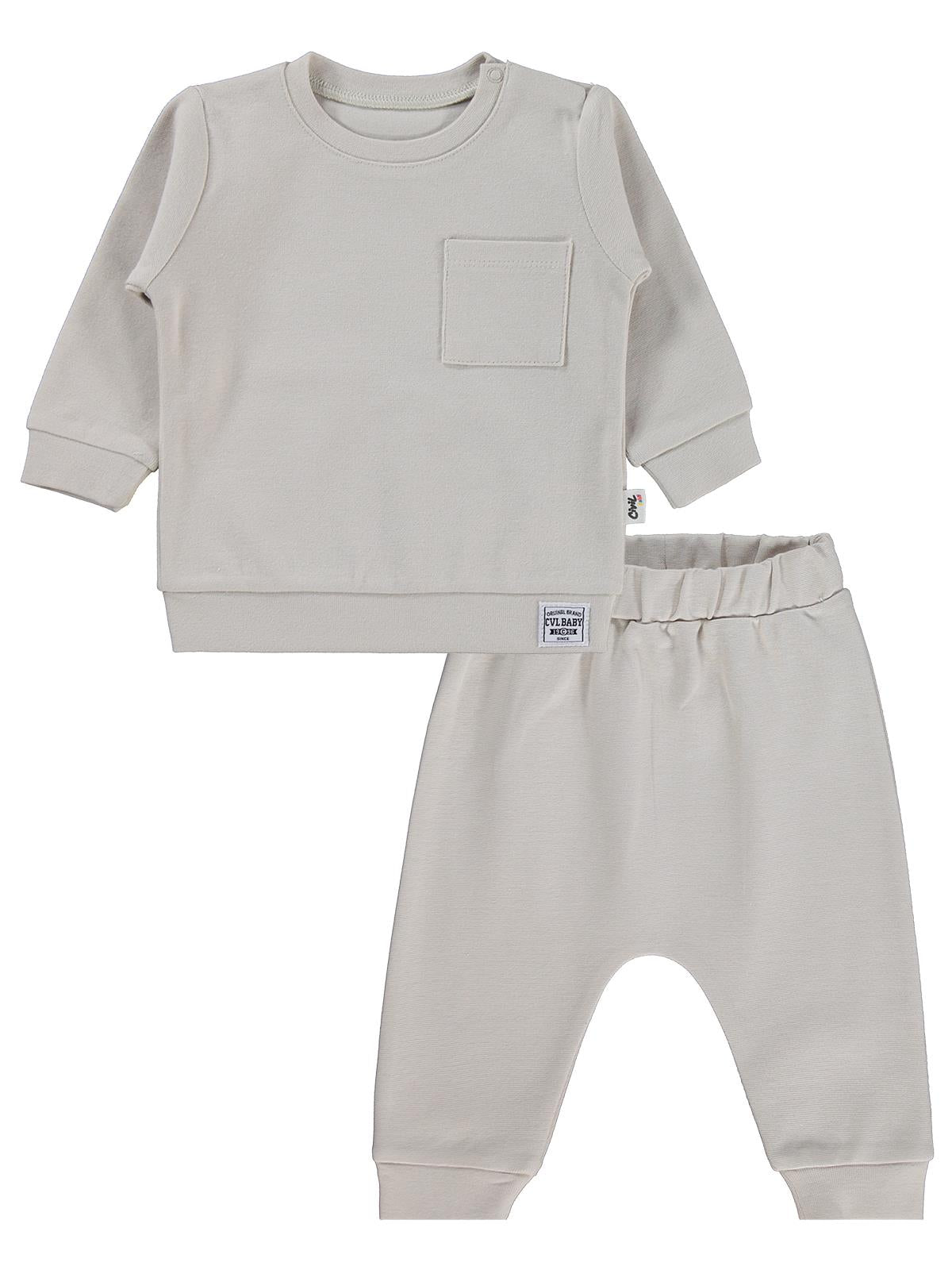 Civil Baby Süs Etiketli 2'Li Takım 6-18 Ay Takım - Bej