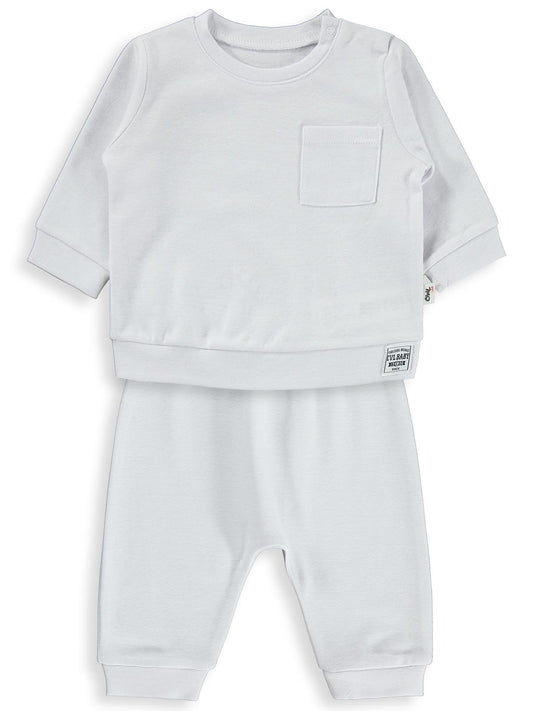 Civil Baby Süs Etiketli 2'Li Takım 6-18 Ay Takım - Beyaz
