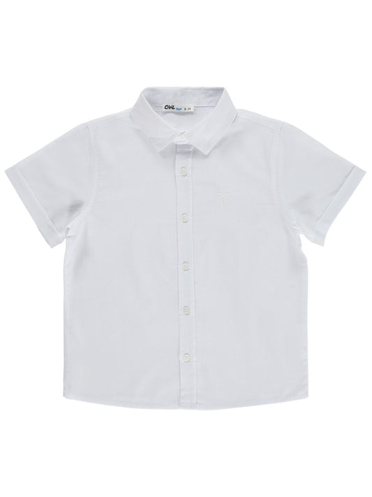 Civil Boys Basic Kısa Kol 6-9 Yaş Gömlek - Beyaz
