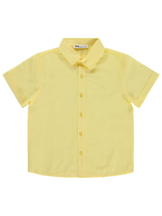 Civil Boys Basic Kısa Kol 6-9 Yaş Gömlek - Sarı
