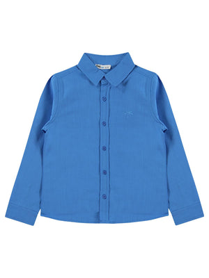 Civil Boys Basic Uzun Kol 6-9 Yaş Gömlek - Mavi