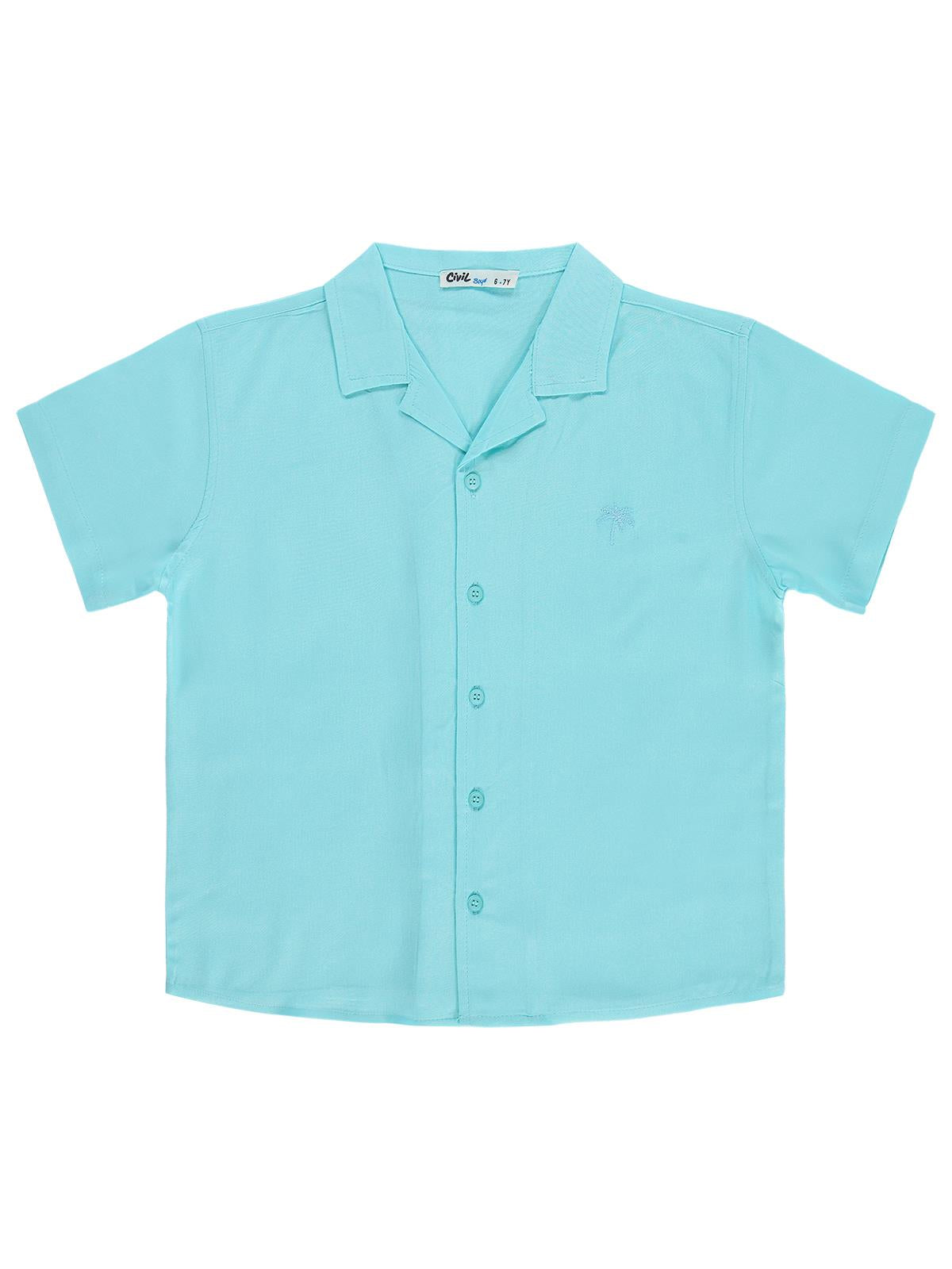 Civil Boys Basic Tatil Yaka 10-13 Yaş Gömlek - Yeşil