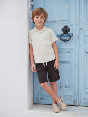 Civil Boys Bağcıklı Basic 6-9 Yaş Kapri - Kahve
