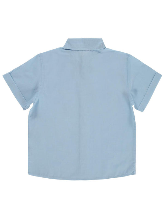 Civil Boys Basic Kısa Kol 6-9 Yaş Gömlek - Mavi
