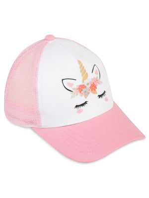 Civil Girls Unicorn 2-5 Yaş Çocuk Kız Kep Şapka - Beyaz