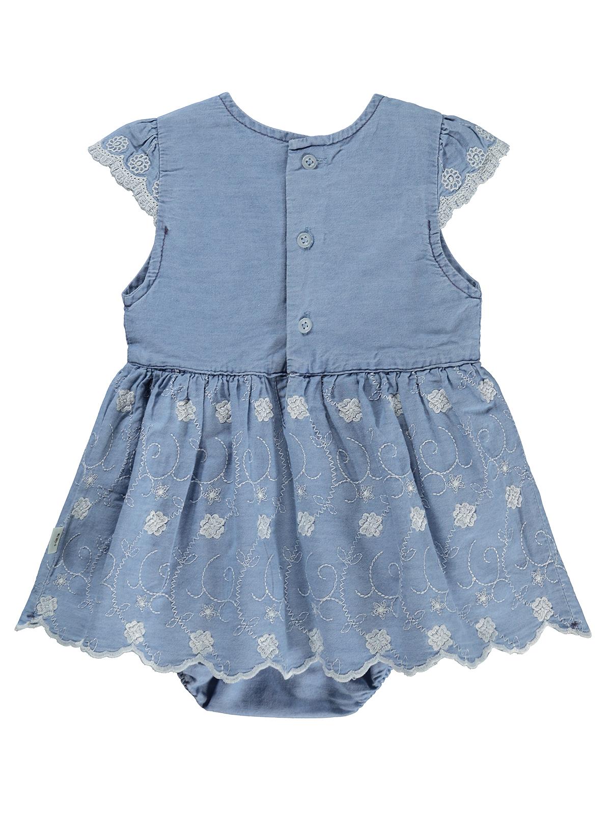 Civil Baby Fistolu Zıbınlı 6-18 Ay Elbise - Mavi