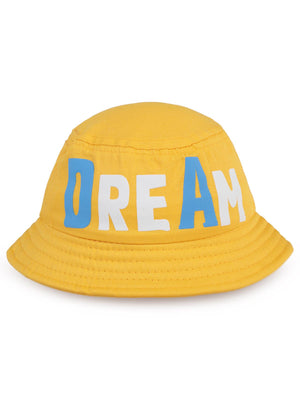 Civil Baby Dream Kabartma Baskı  Erkek Bebek Fötr Şapka 6-18 Ay - Sarı