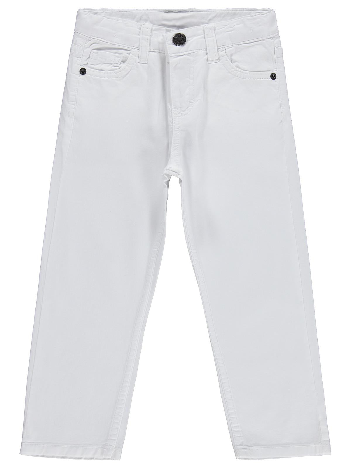Civil Boys 5 Cep Basic 2-5 Yaş Pantolon - Beyaz