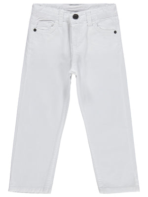 Civil Boys 5 Cep Basic 2-5 Yaş Pantolon - Beyaz