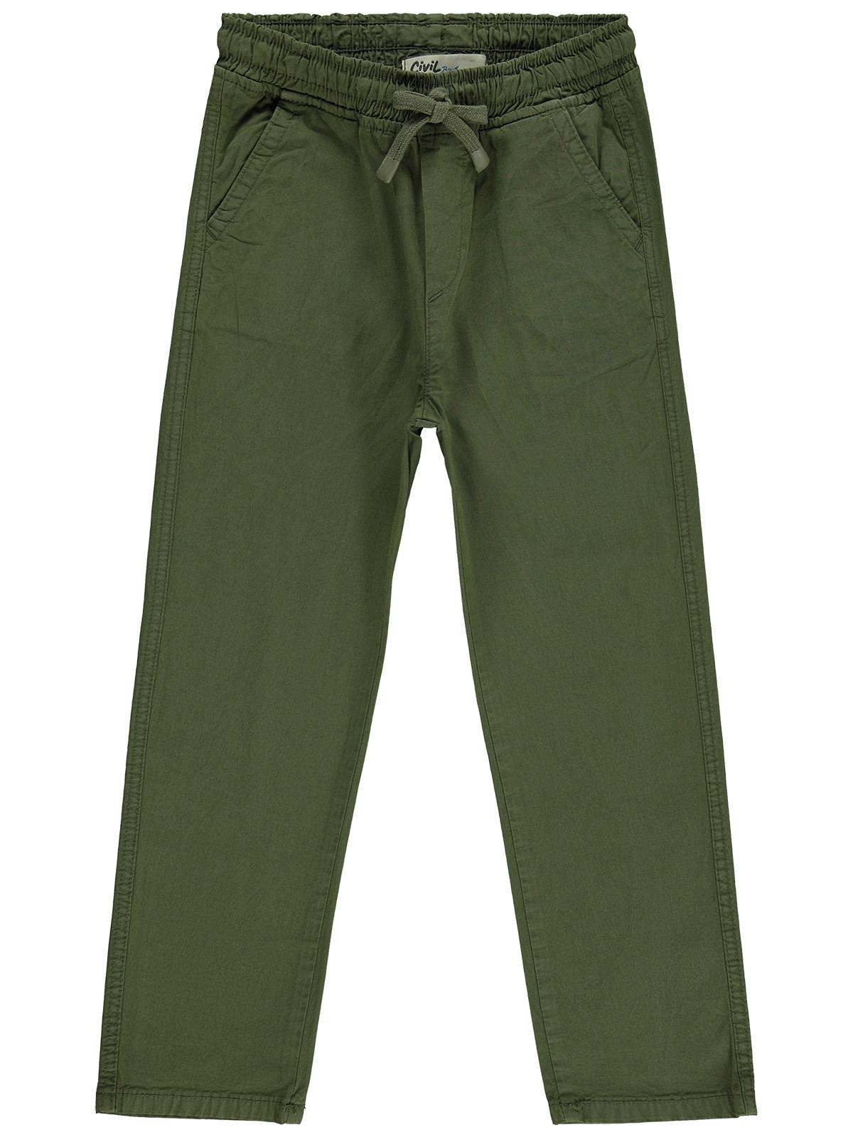 Civil Boys Beli Lastikli 10-13 Yaş Pantolon - Haki