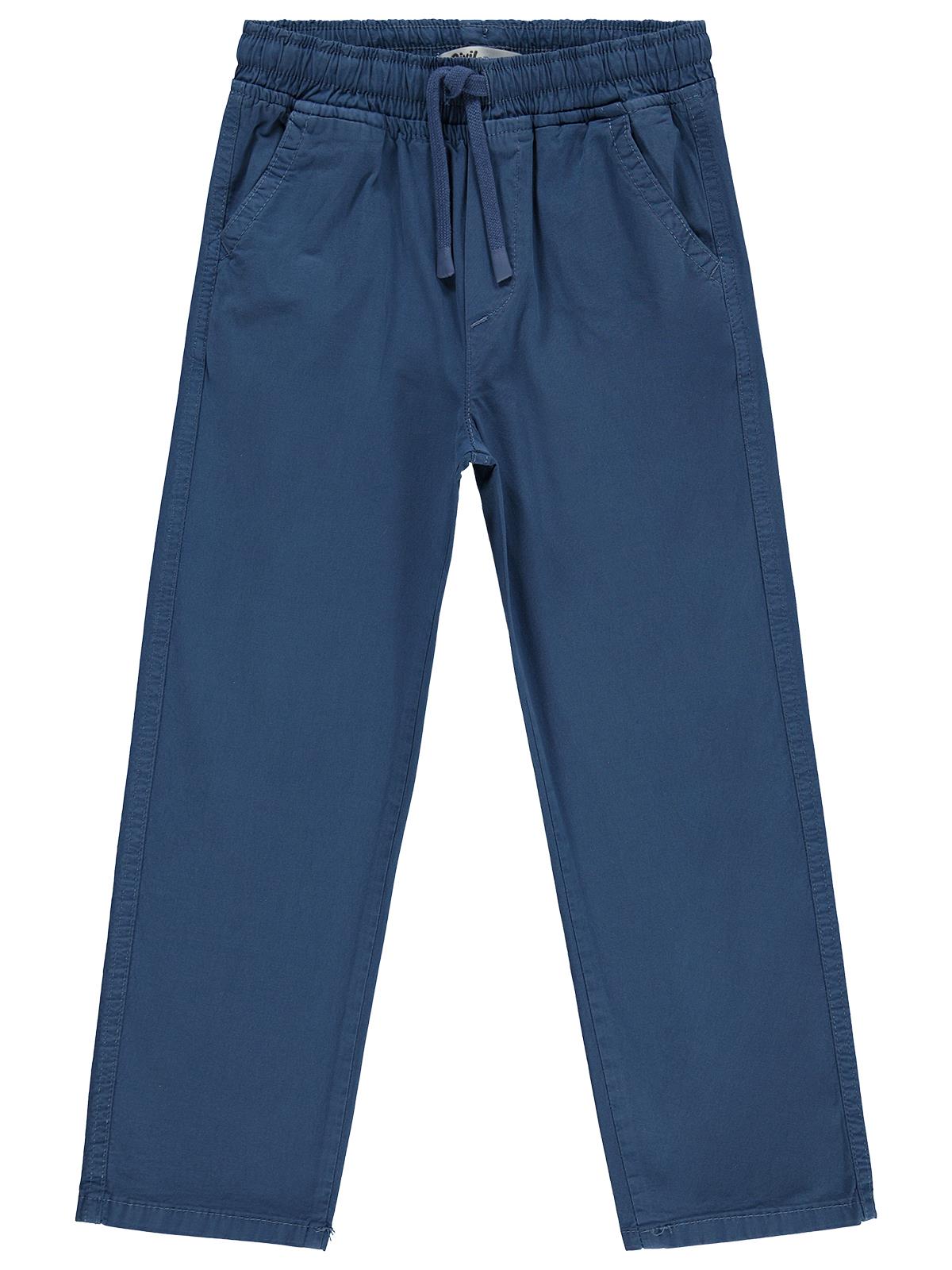 Civil Erkek Çocuk Beli Lastikli Pantolon | Gabardin | Okul Kreş ve Günlük Kullanım - Yeşil