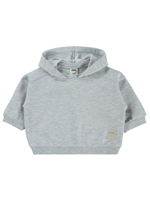Civil Baby Civil Basic Timeless Kapüşonlu 6-18 Ay Sweatshirt - Gri