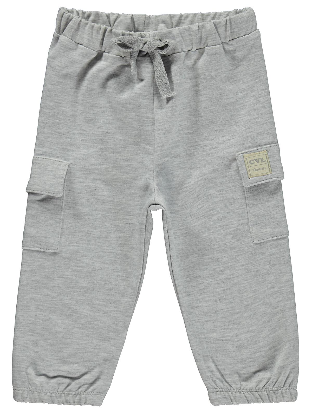 Civil Baby Civil Basic Timeless Kargo Cepli 6-18 Ay Eşofman Altı - Gri