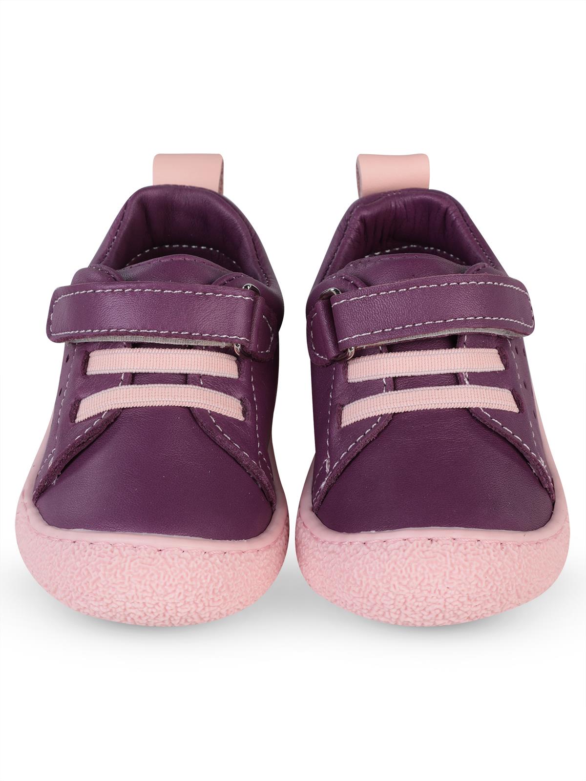 Civil Baby Cırtlı Deri 19-21 Numara İlkadım Ayakkabı - Lila