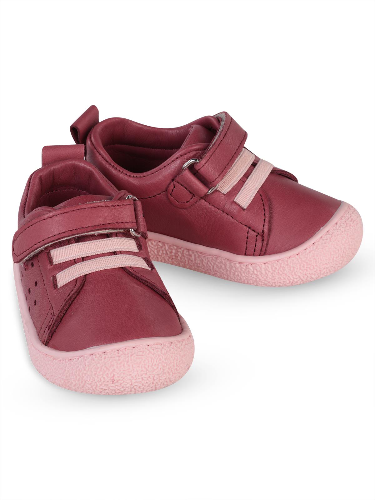 Civil Baby Cırtlı Deri 19-21 Numara İlkadım Ayakkabı - Kırmızı