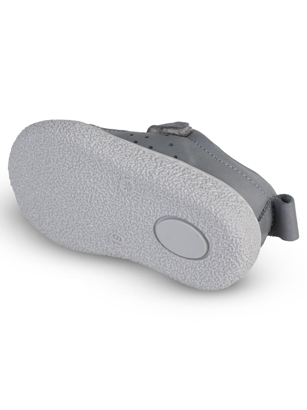 Civil Baby Cırtlı Deri 18-21 Numara İlkadım Ayakkabı - Gri