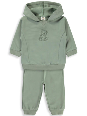 Civil Baby Teddy Baskılı 6-18 Ay Takım - Yeşil