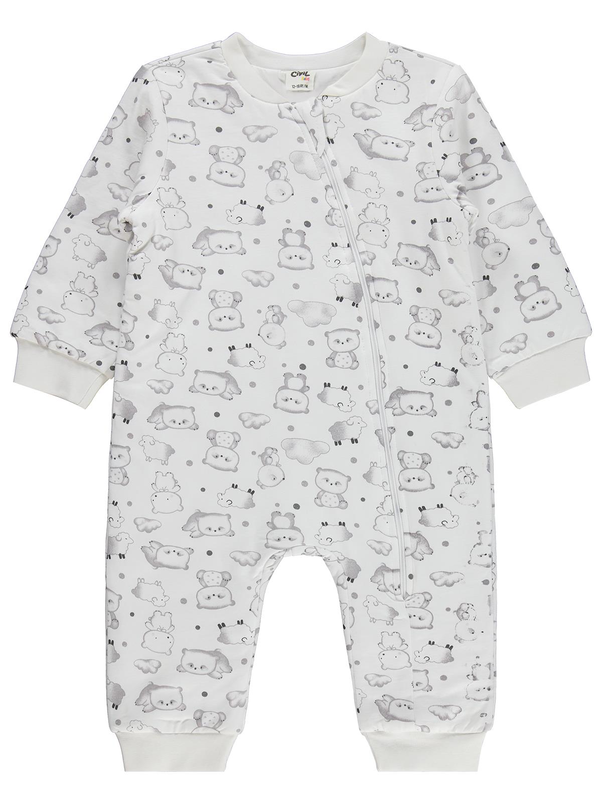 Civil Baby Ayıcık Baskılı 12-24 Ay Uyku Tulumu - Bej