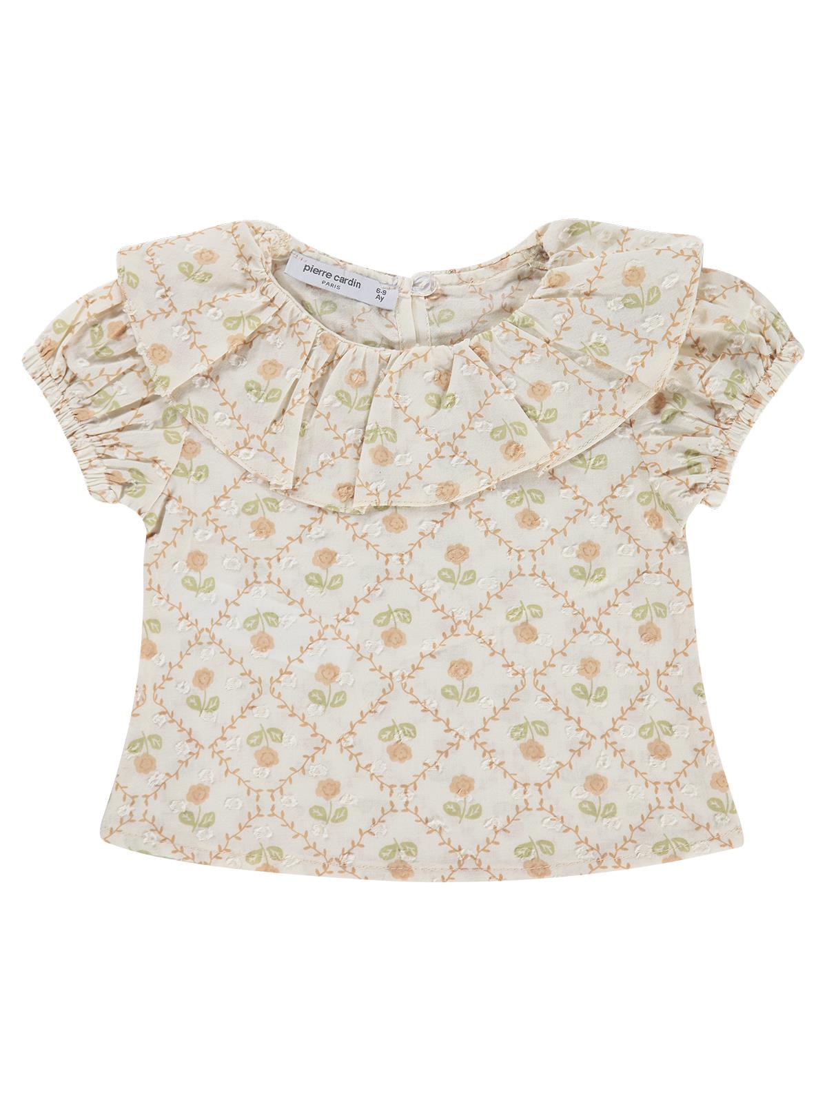 Pierre Cardin Büyük Bebe Yaka Empirme 6-18 Ay Gömlek - Ekru