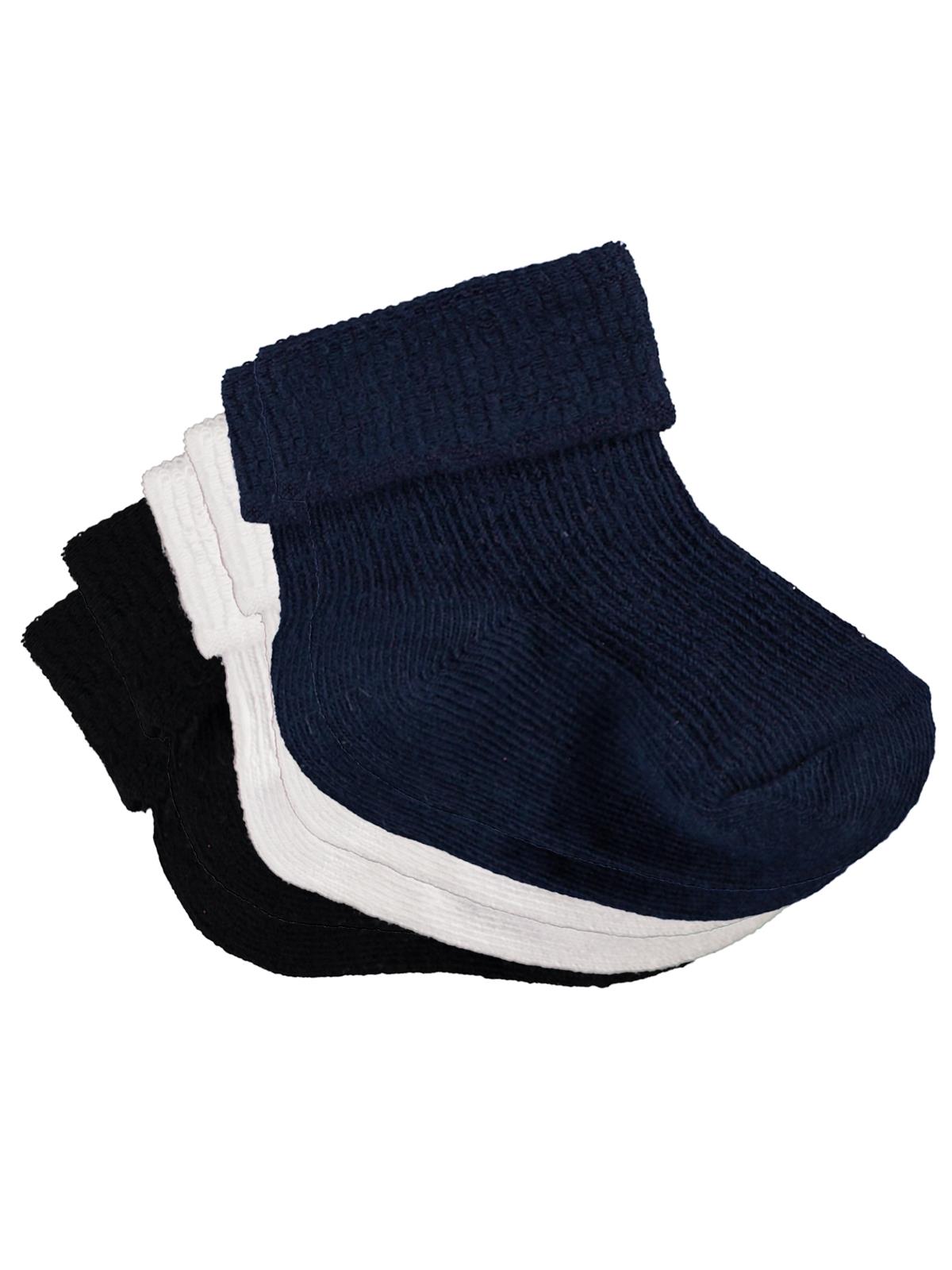 Civil Baby Basic Kıvrık 3'lü 6-18 Ay Bebek Erkek Çorap Set