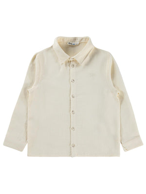 Civil Boys Uzun Kol Basic 10-13 Yaş Gömlek - Bej