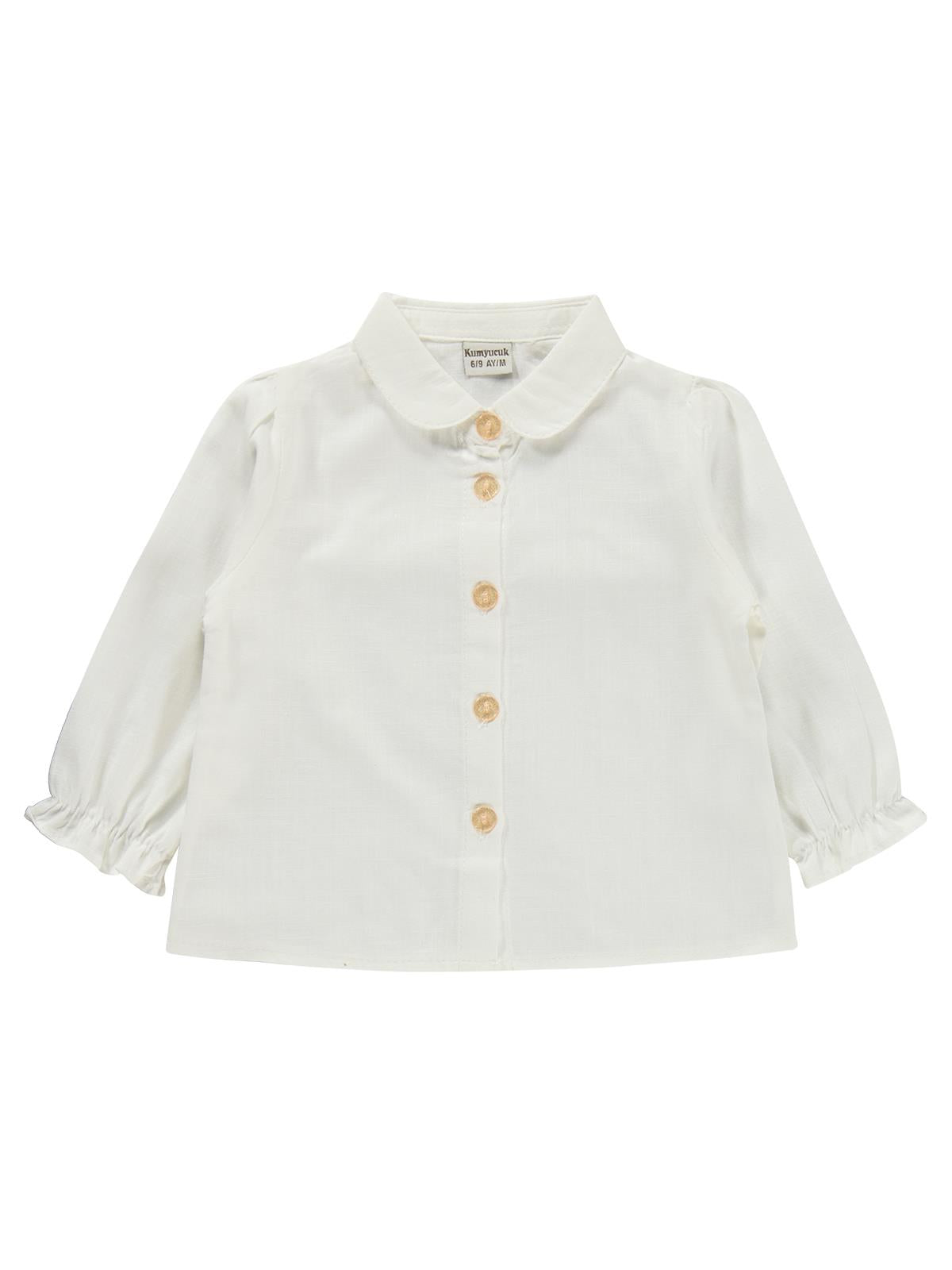 Kumru Fırfır Süeterli 3 Lü Kot 6-18 Ay Takım - Bej