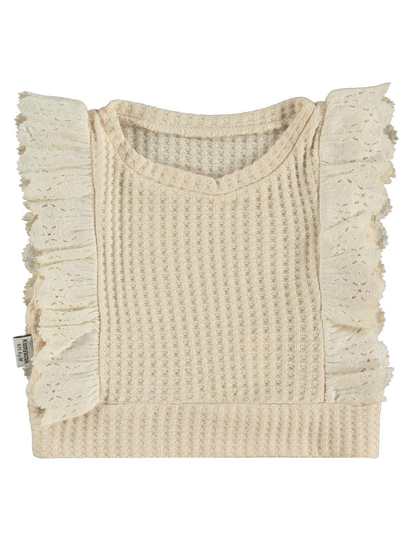 Kumru Fırfır Süeterli 3 Lü Kot 6-18 Ay Takım - Bej