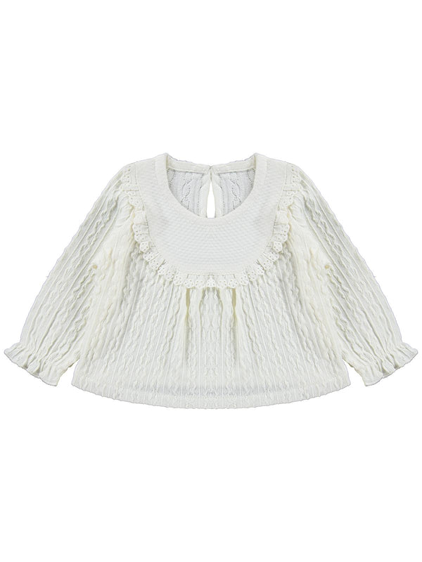 Kumru Zincir Desenli Fistolu 2 li 6-18 Ay Takım - Ekru