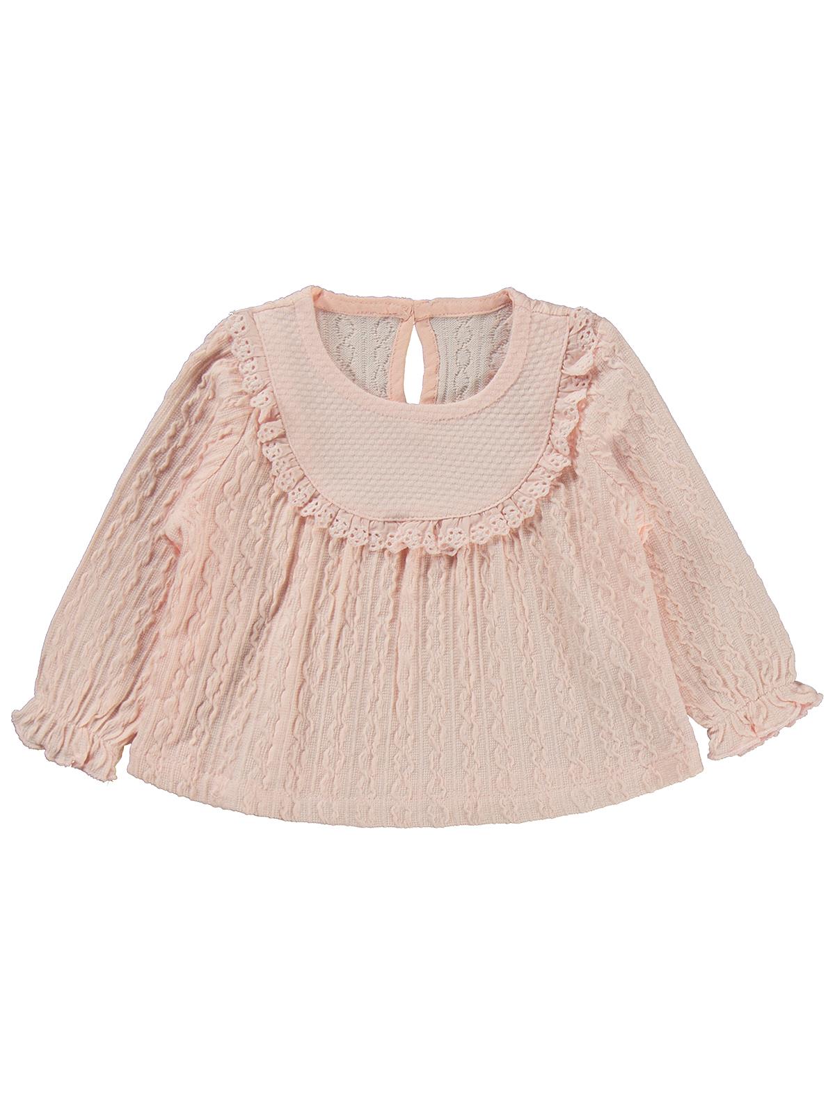 Kumru Zincir Desenli Fistolu 2 li 6-18 Ay Takım - Pembe