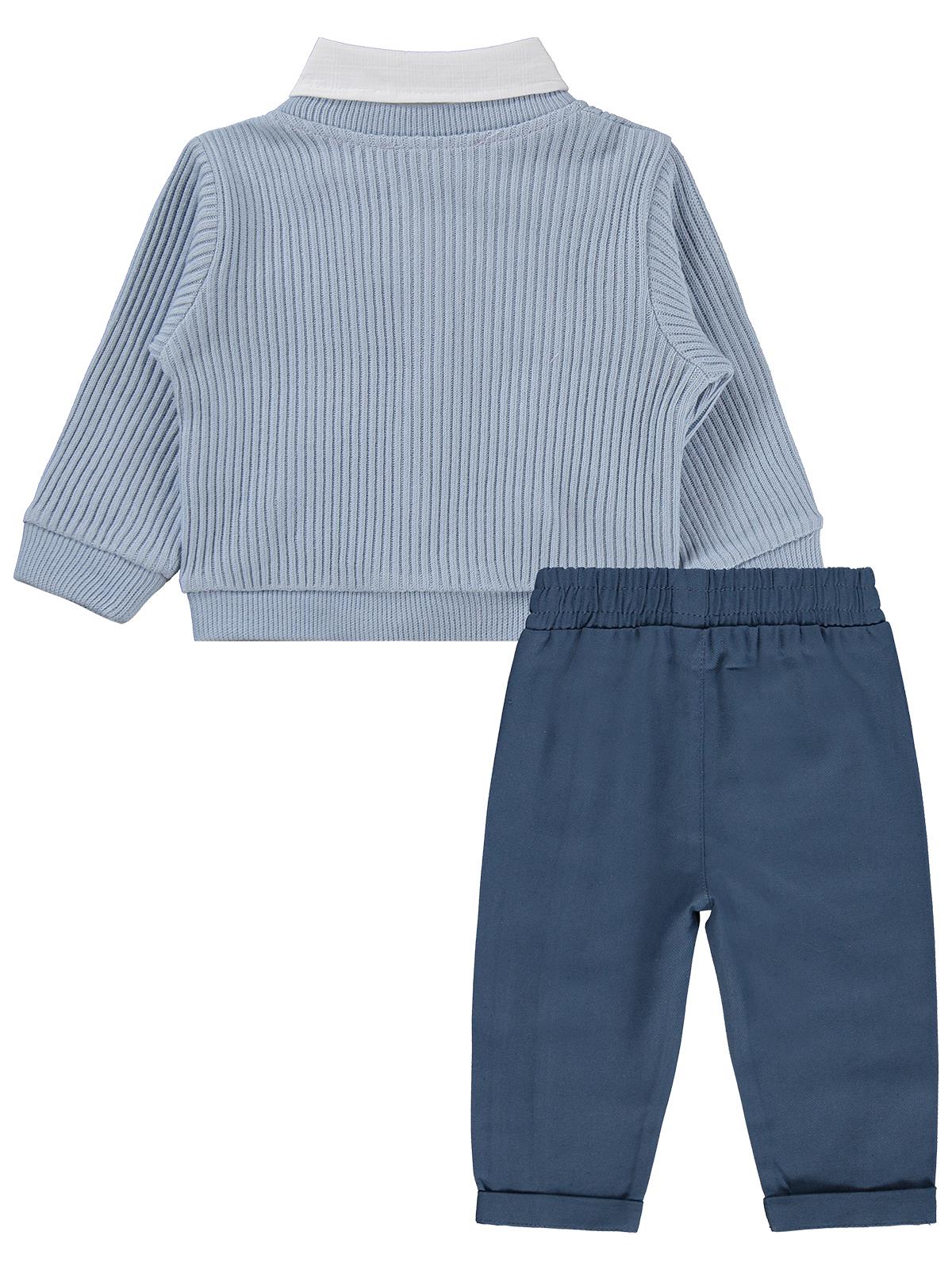 Kumru Papyonlu Hırka 3 Lü 6-18 Ay Takım - Beyaz