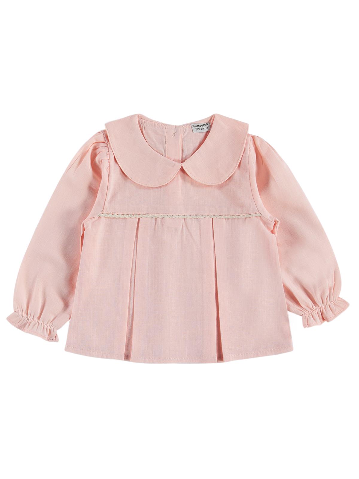 Kumru Bebek Yaka Hırkalı 3 Lü 6-18 Ay Takım - Pudra