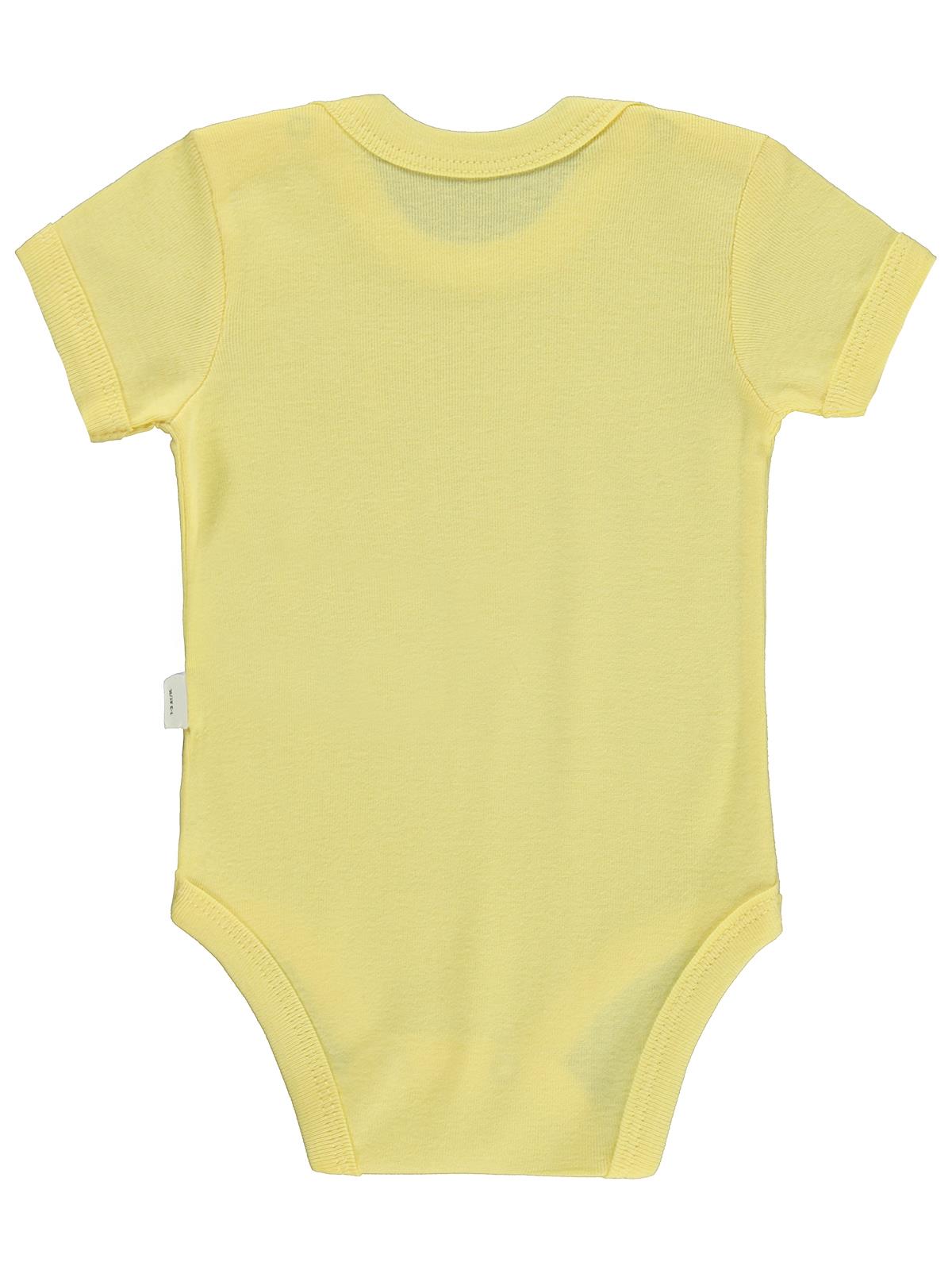 Civil Baby Cute Bunny Baskılı 1-36 Ay Çıtçıtlı Badi - Sarı