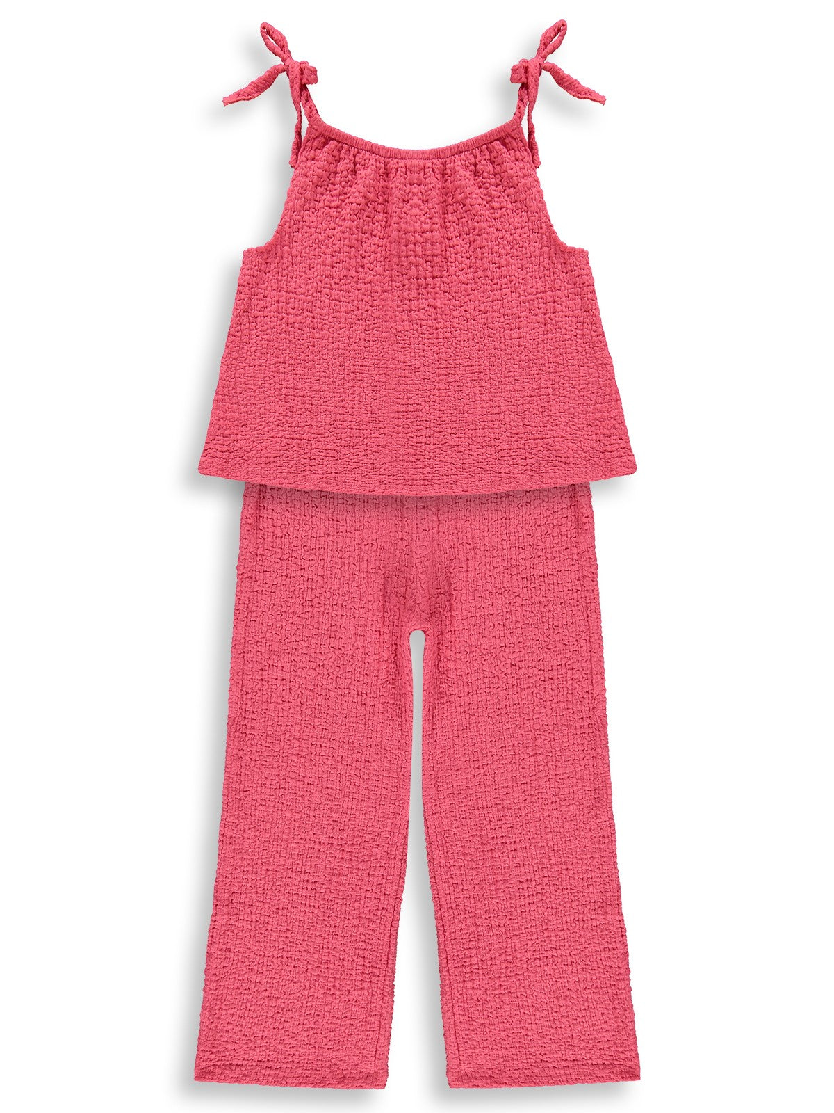 K26Y289-1 Civil Girls Fiyoklu 2-5 Yaş Takım - Kırmızı