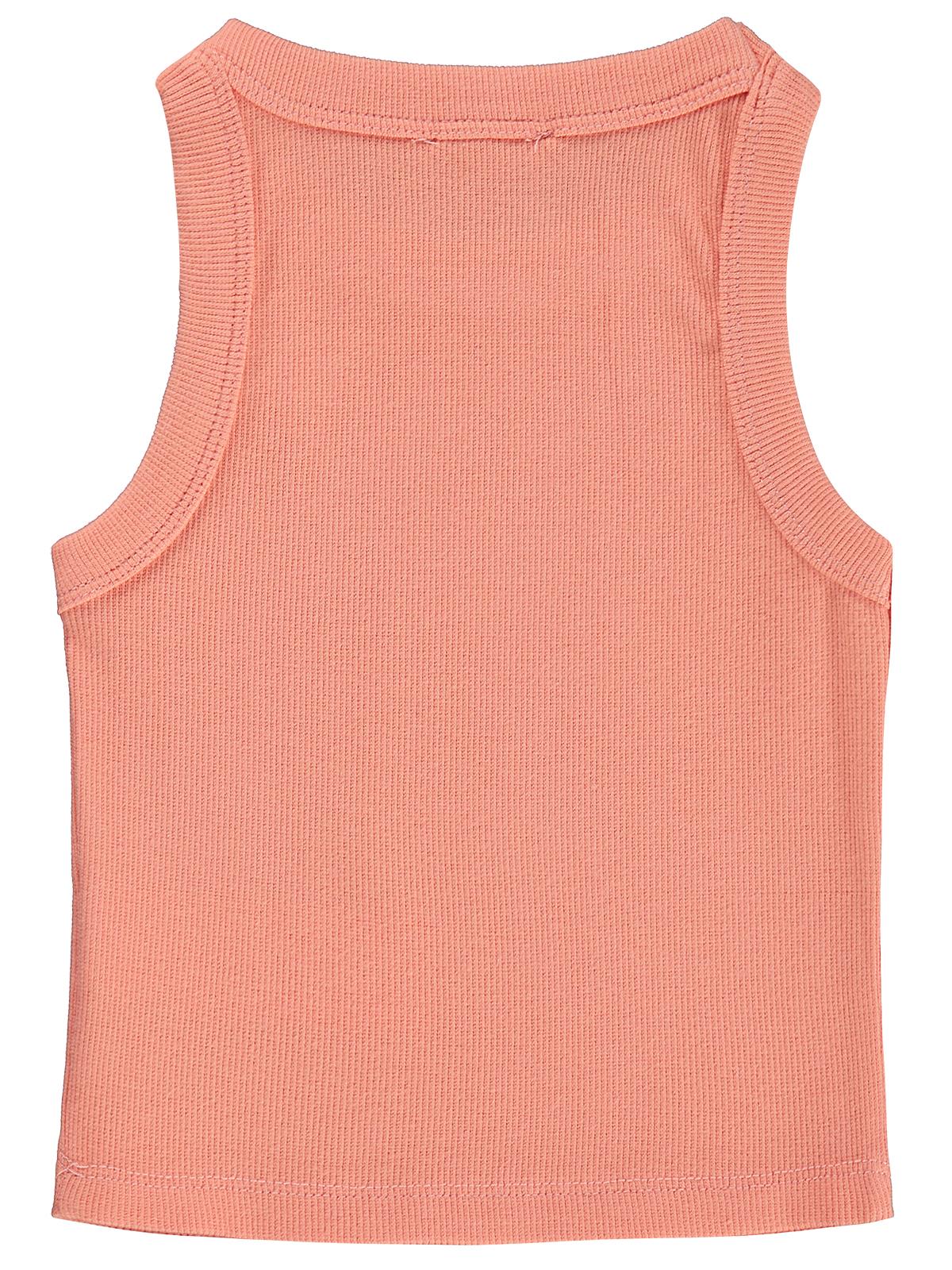 Civil Girls Denizkızı Baskılı Crop Atlet 2-5 Yaş Tişört - Pudra
