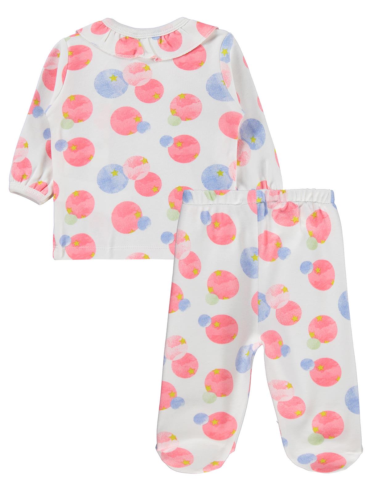 Civil Baby Suluboya Yıldız Emp Bandanalı 1-9 Ay Pijama Takımı - Ekru