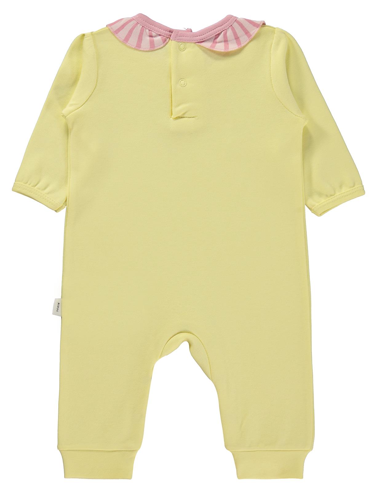 Civil Baby Çiçek Baskılı 3-18 Ay Tulum - Sarı