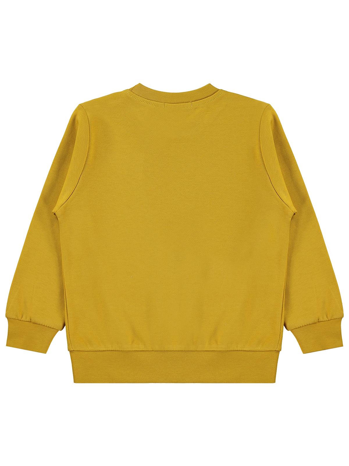 Civil Boys Fotoğraf Makinesi Baskılı 2-5 Yaş Sweatshirt  - Hardal